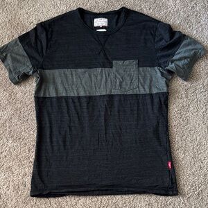 Men's Black and Gray Cycling T-Shirt